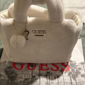 GUESS White Plush Women's Bag